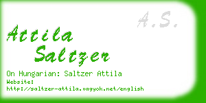 attila saltzer business card